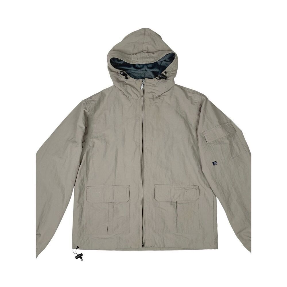 Vintage Stussy International Windbreaker Tactical Hooded Jacket Size M Fits S